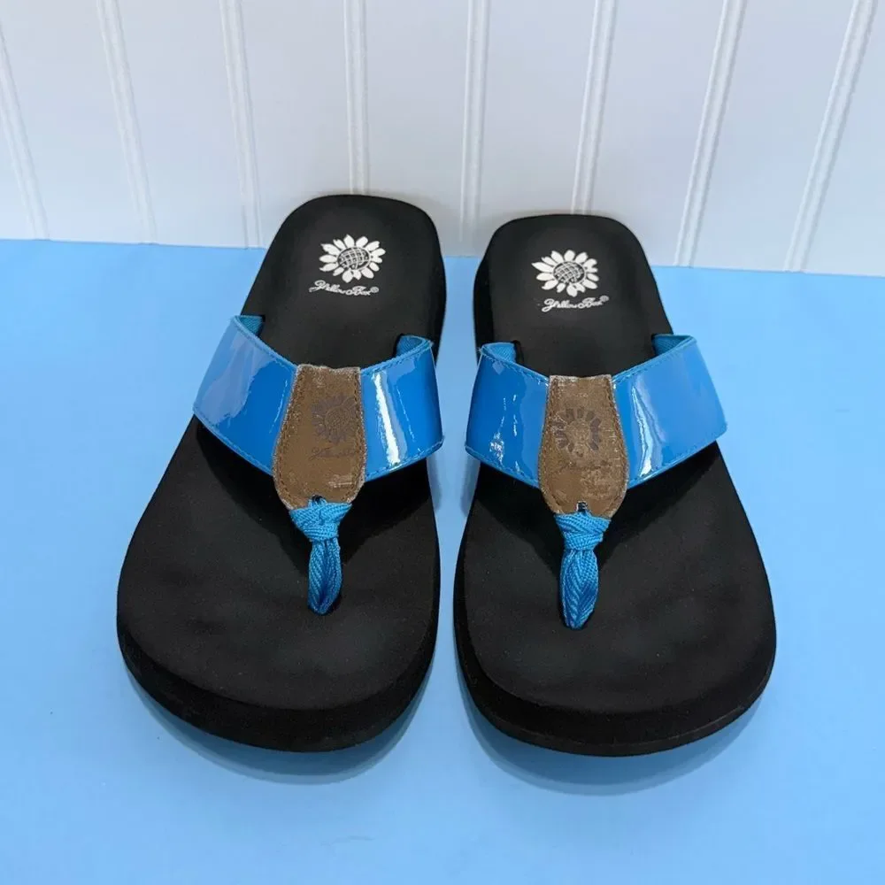 Yellow Box Women’s Black and Blue Sandals Size 7.5 - Picture 9 of 13